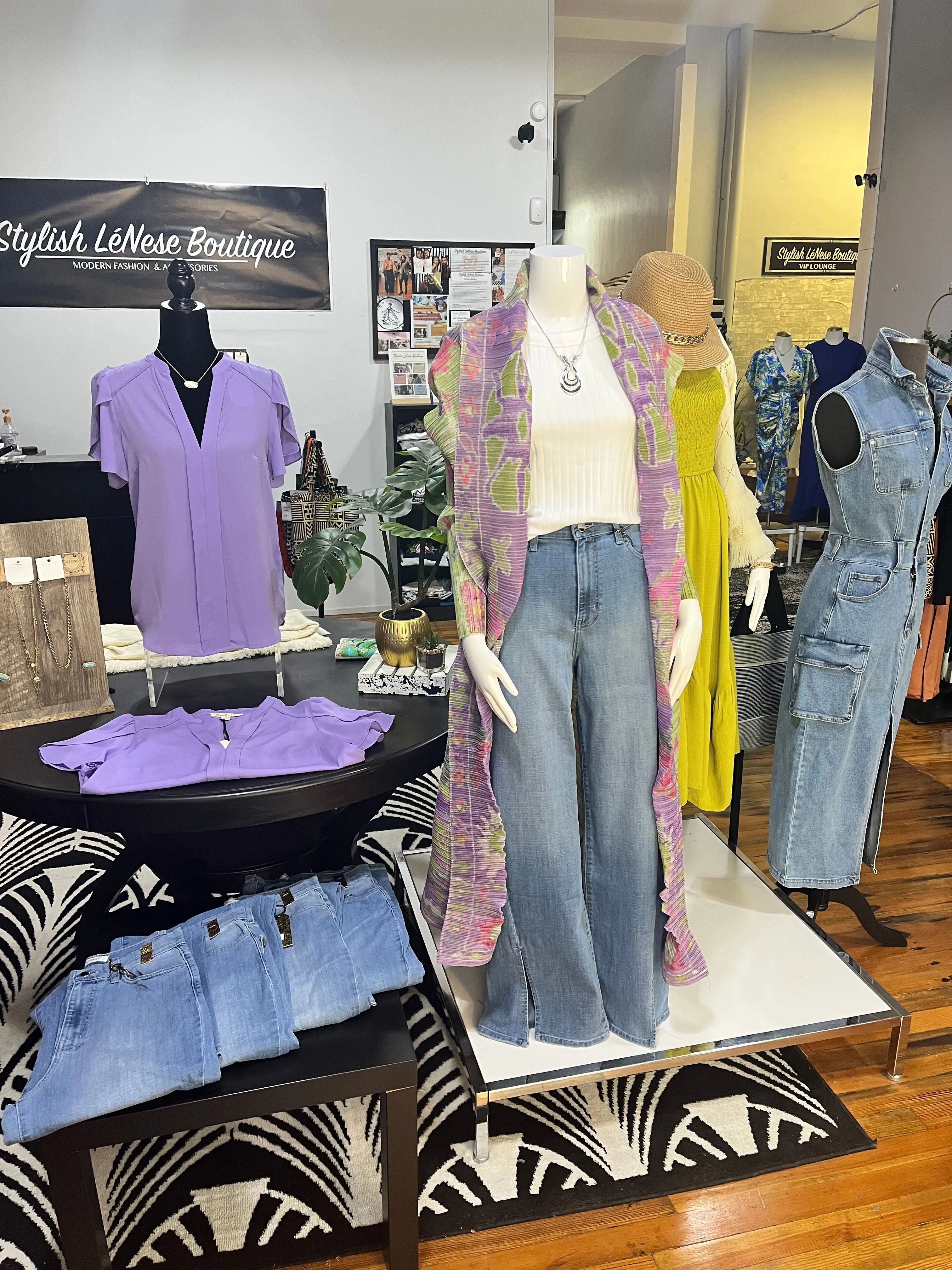 Allison Wide Leg Slit Front Jeans