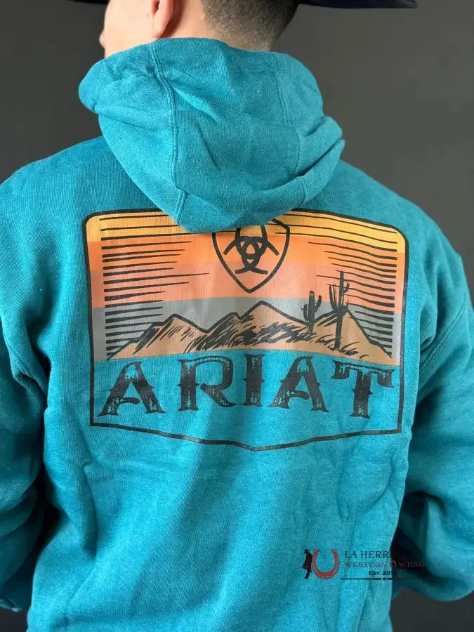 ARIAT DESERT SUN HOODIE OCEAN DEPTHS HEATHER