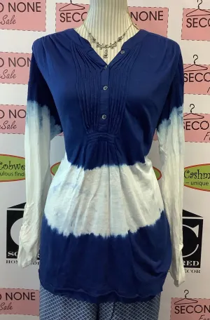 Bandolino Tie Dye Peasant Top (Size M)