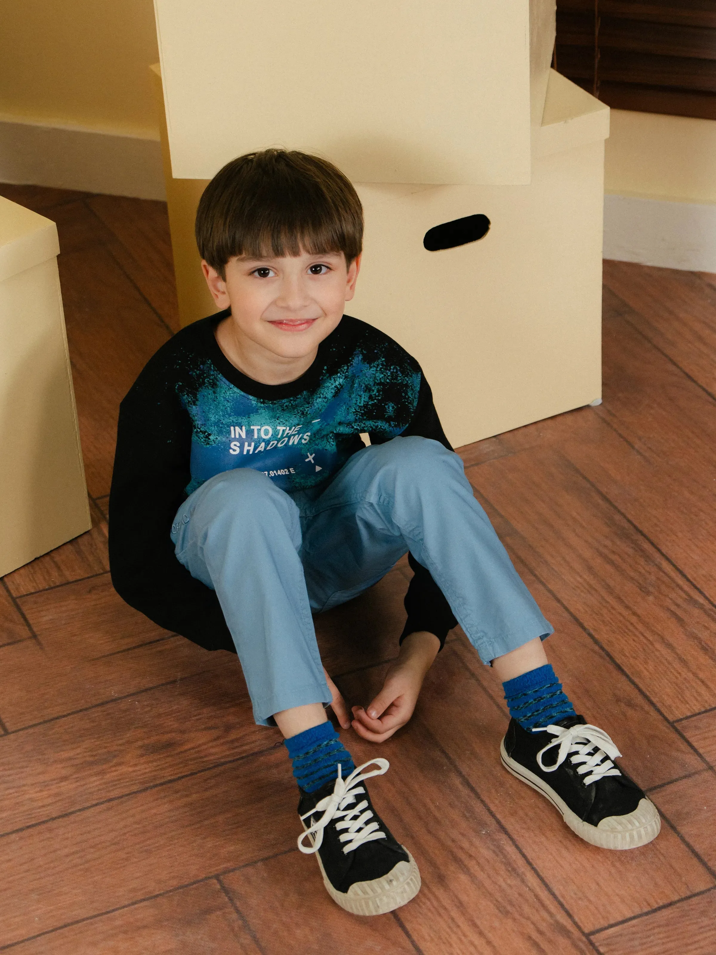 Boy's Black Sweatshirt - EBTSS24-016