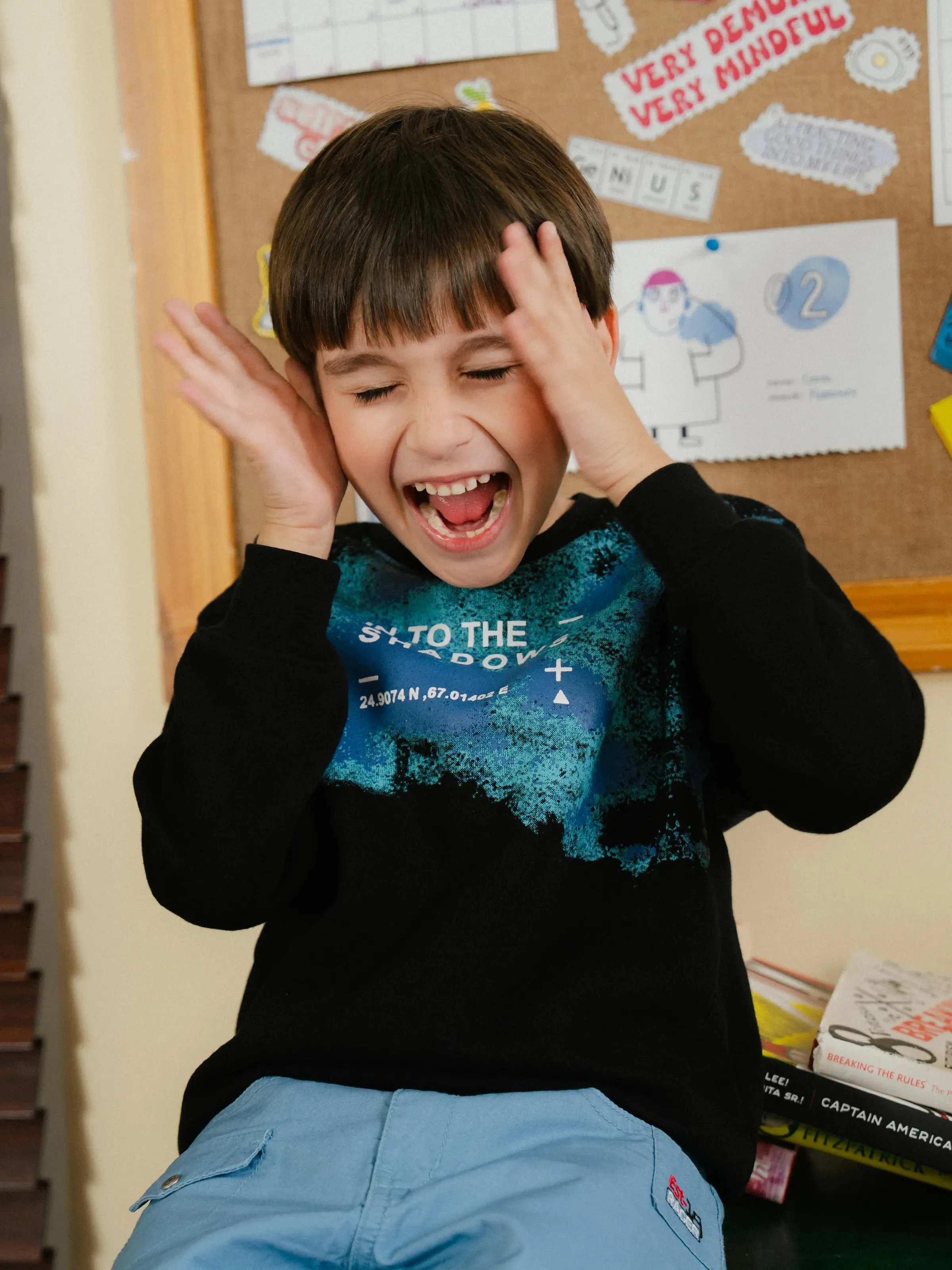 Boy's Black Sweatshirt - EBTSS24-016
