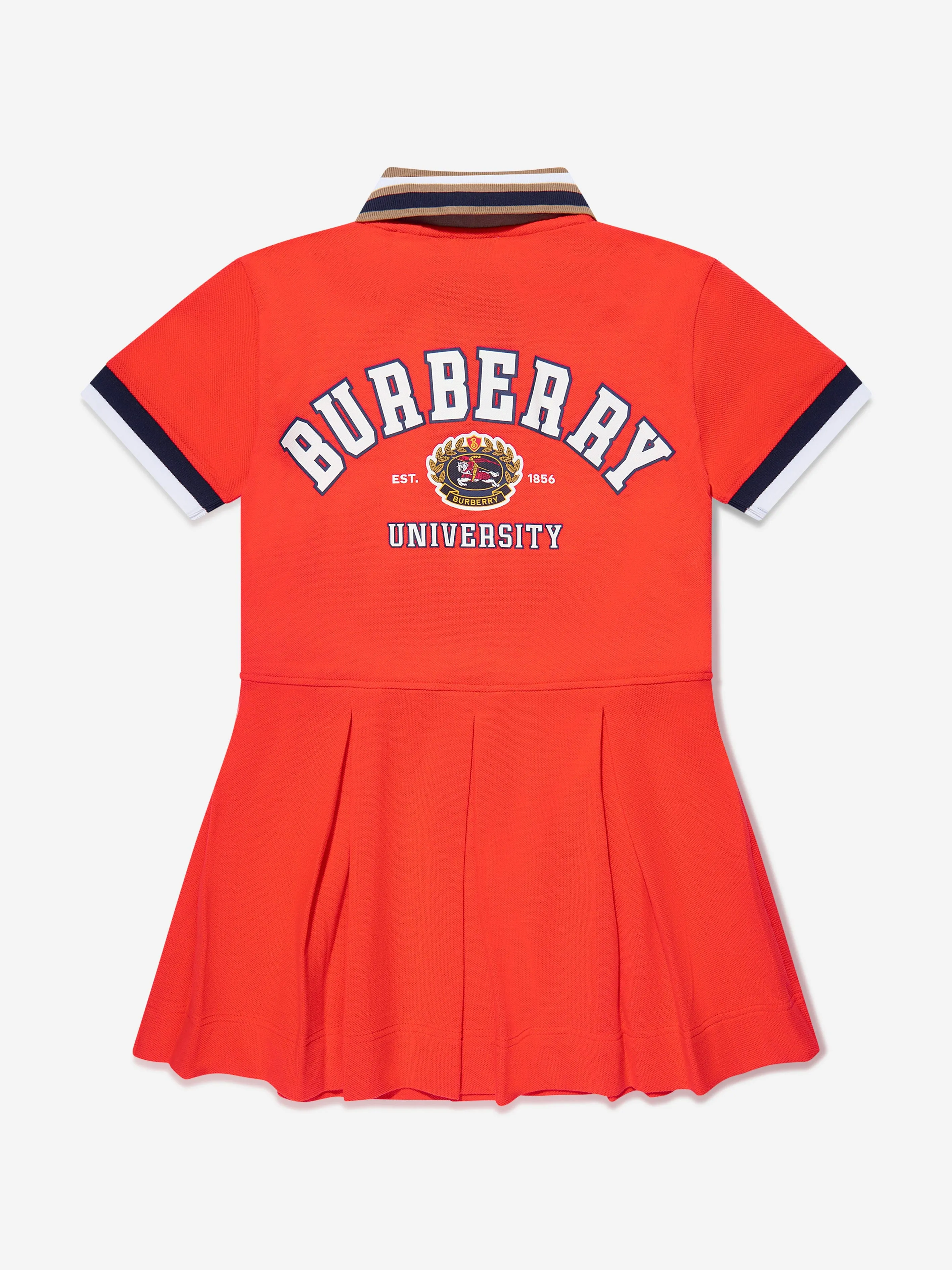 Burberry Girls Serena Varsity Dress in Red