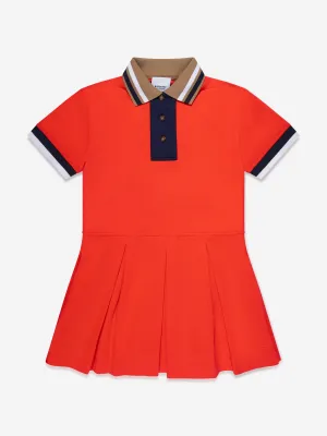 Burberry Girls Serena Varsity Dress in Red