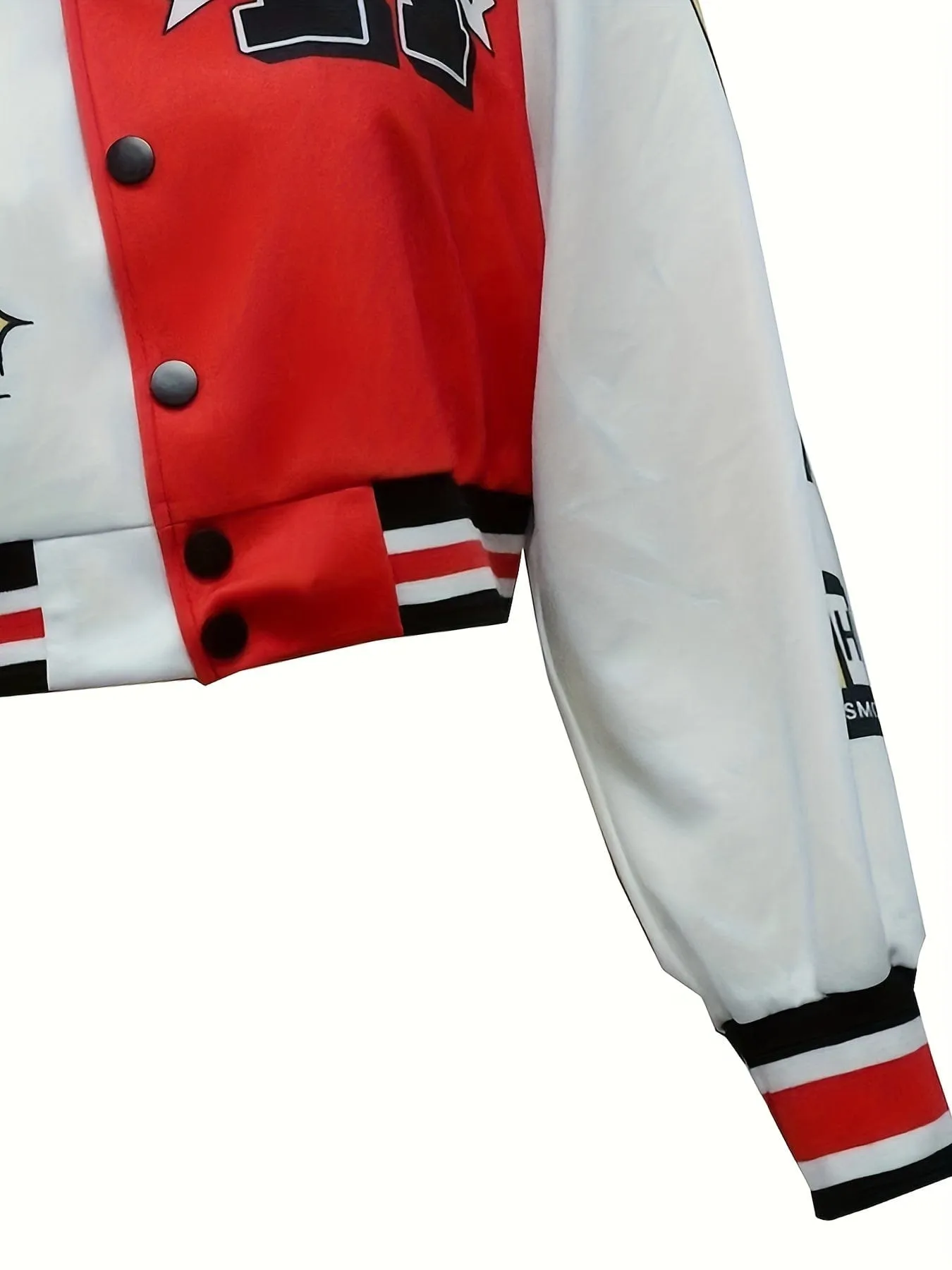 Button-Front Varsity Jacket