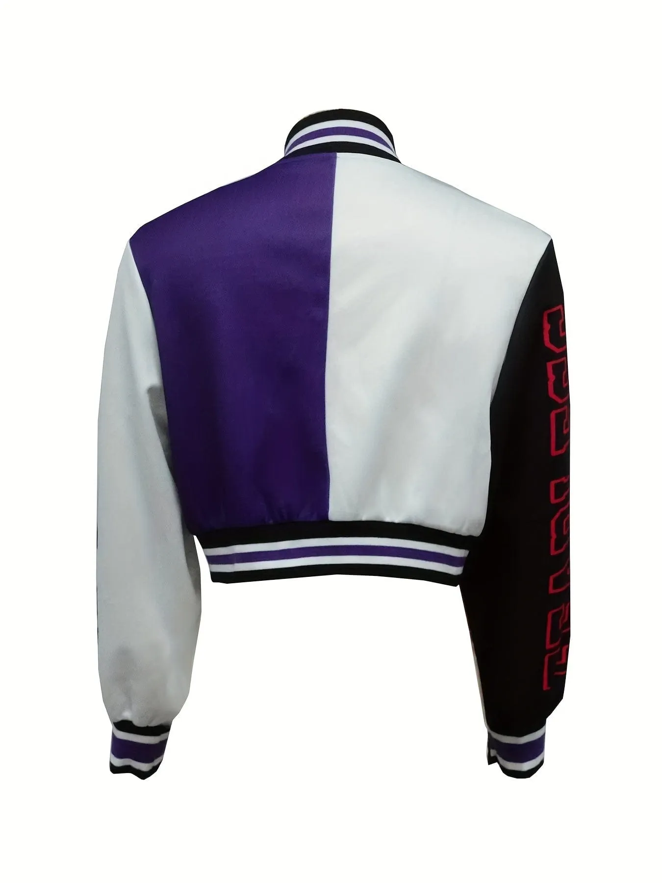 Button-Front Varsity Jacket
