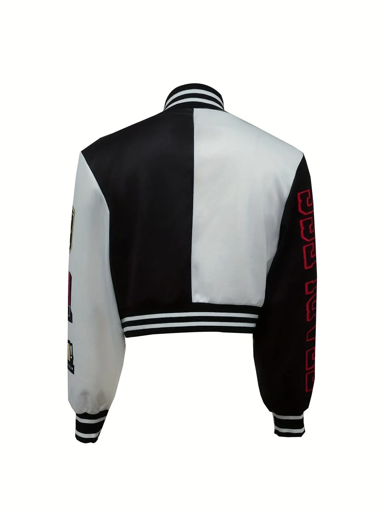 Button-Front Varsity Jacket