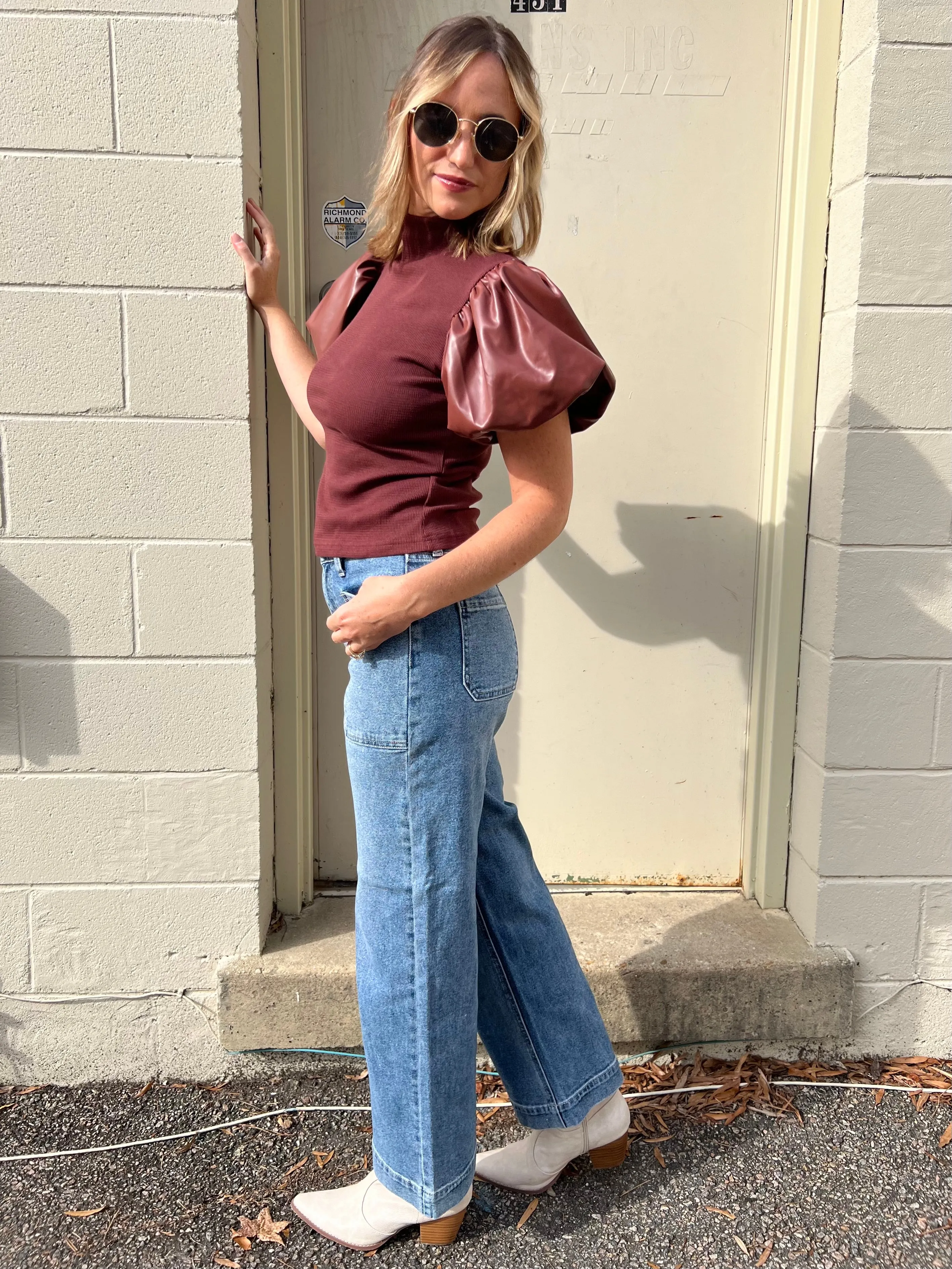Carter Utility Wide Leg Jeans