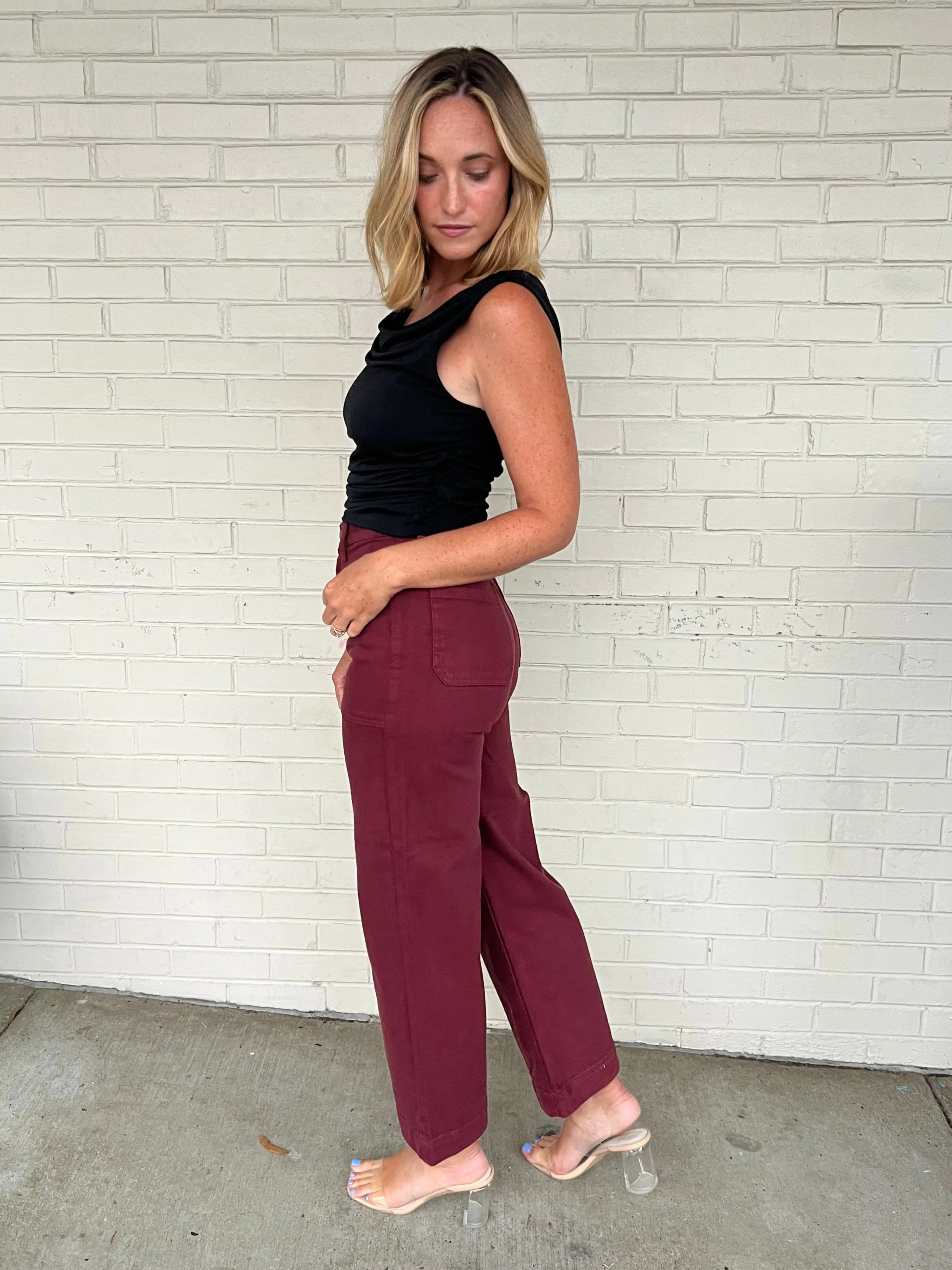 Carter Utility Wide Leg Jeans