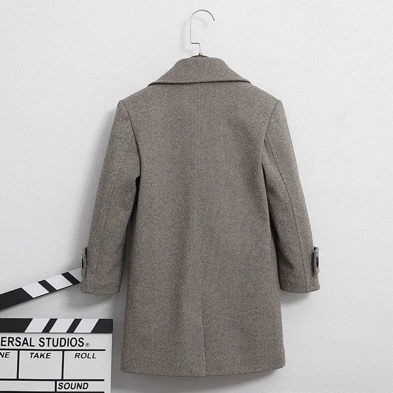 Classic Double-Breasted Peacoat
