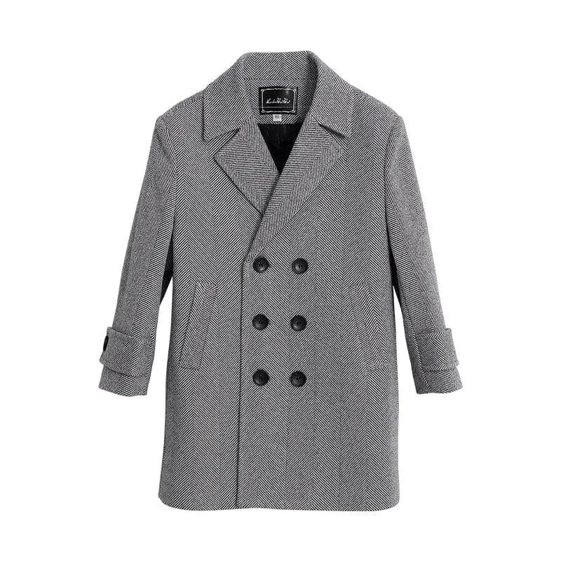 Classic Double-Breasted Peacoat