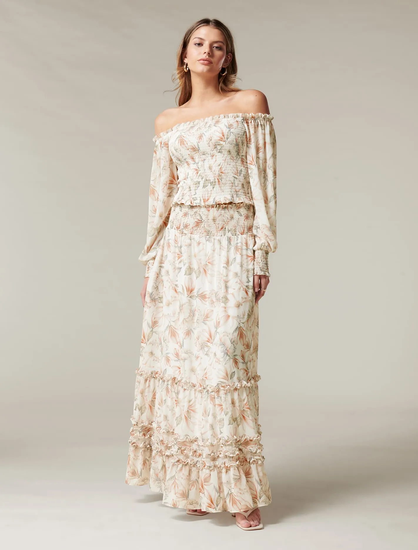 Colette Ruffle Co-Ord Maxi Skirt