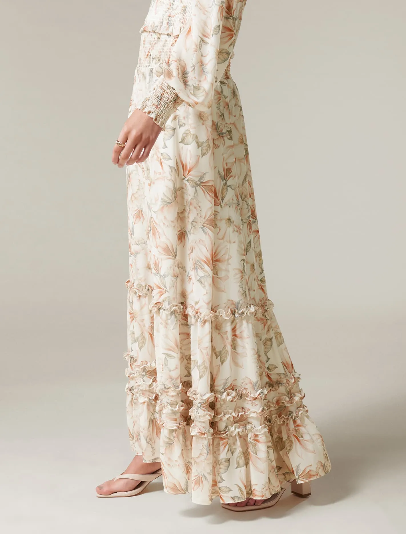 Colette Ruffle Co-Ord Maxi Skirt