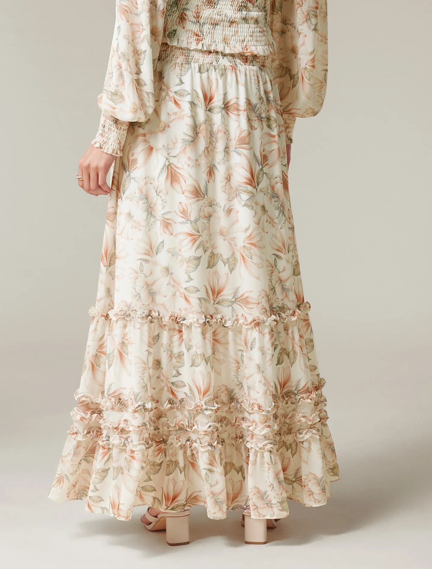 Colette Ruffle Co-Ord Maxi Skirt