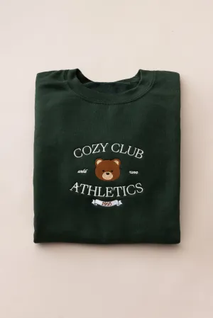Cozy Club Athletic Crewneck Sweater