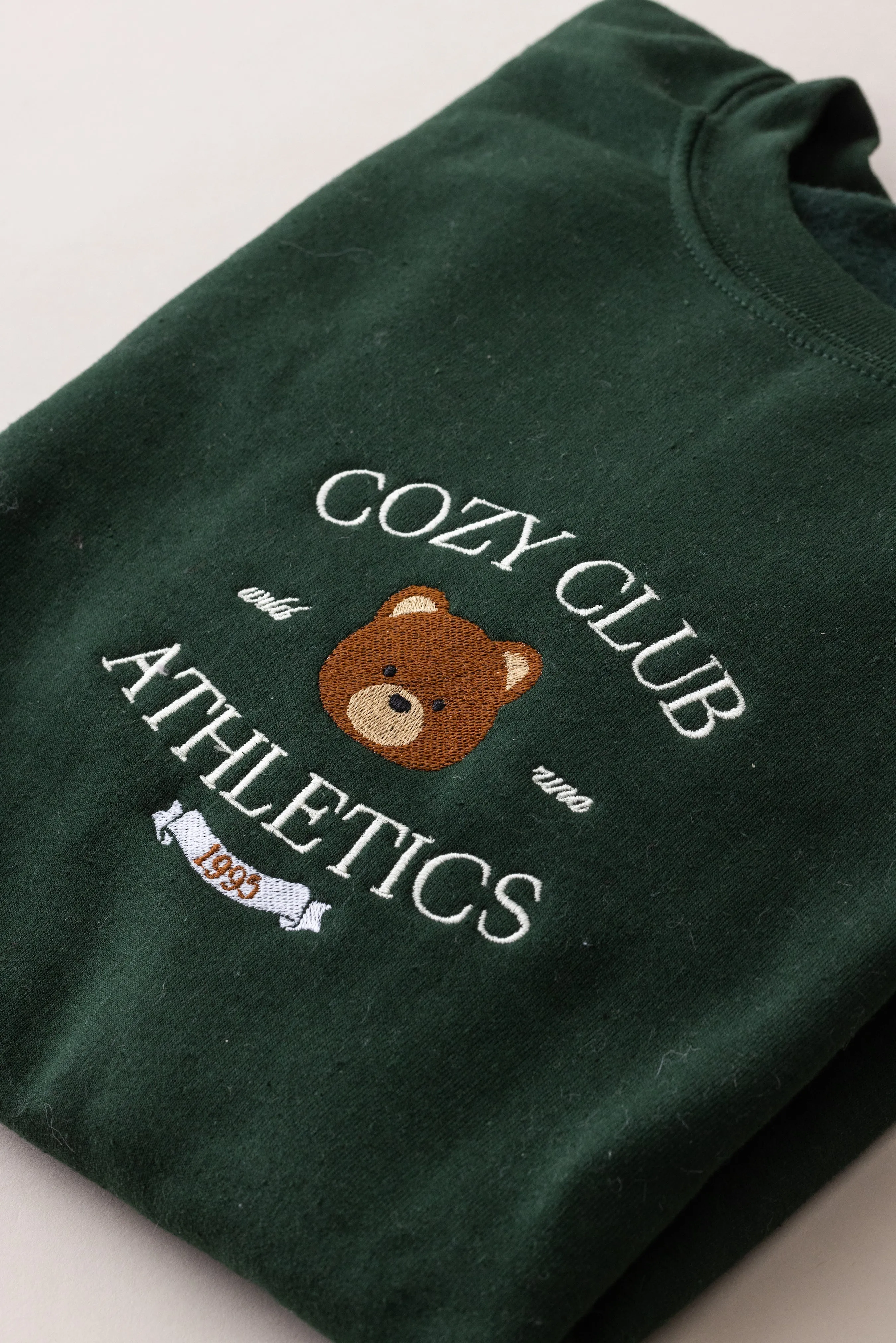 Cozy Club Athletic Crewneck Sweater