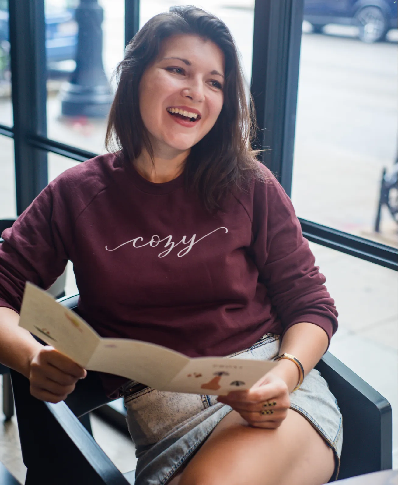 Cozy Maroon Sweatshirt