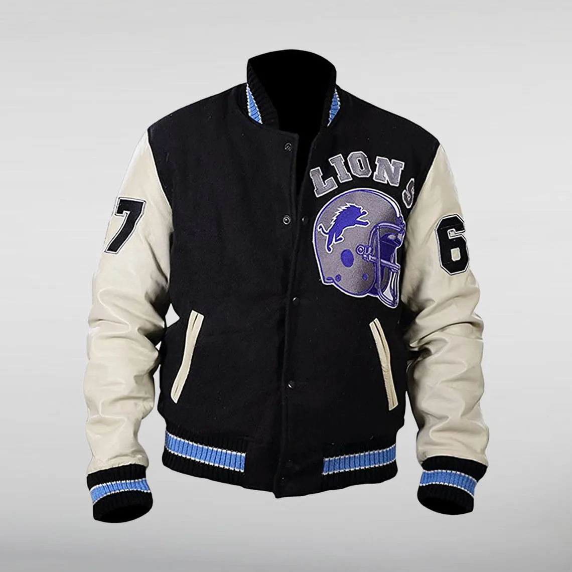 Detroit Lions Axel Foley Beverly Hills Cop Varsity Jacket