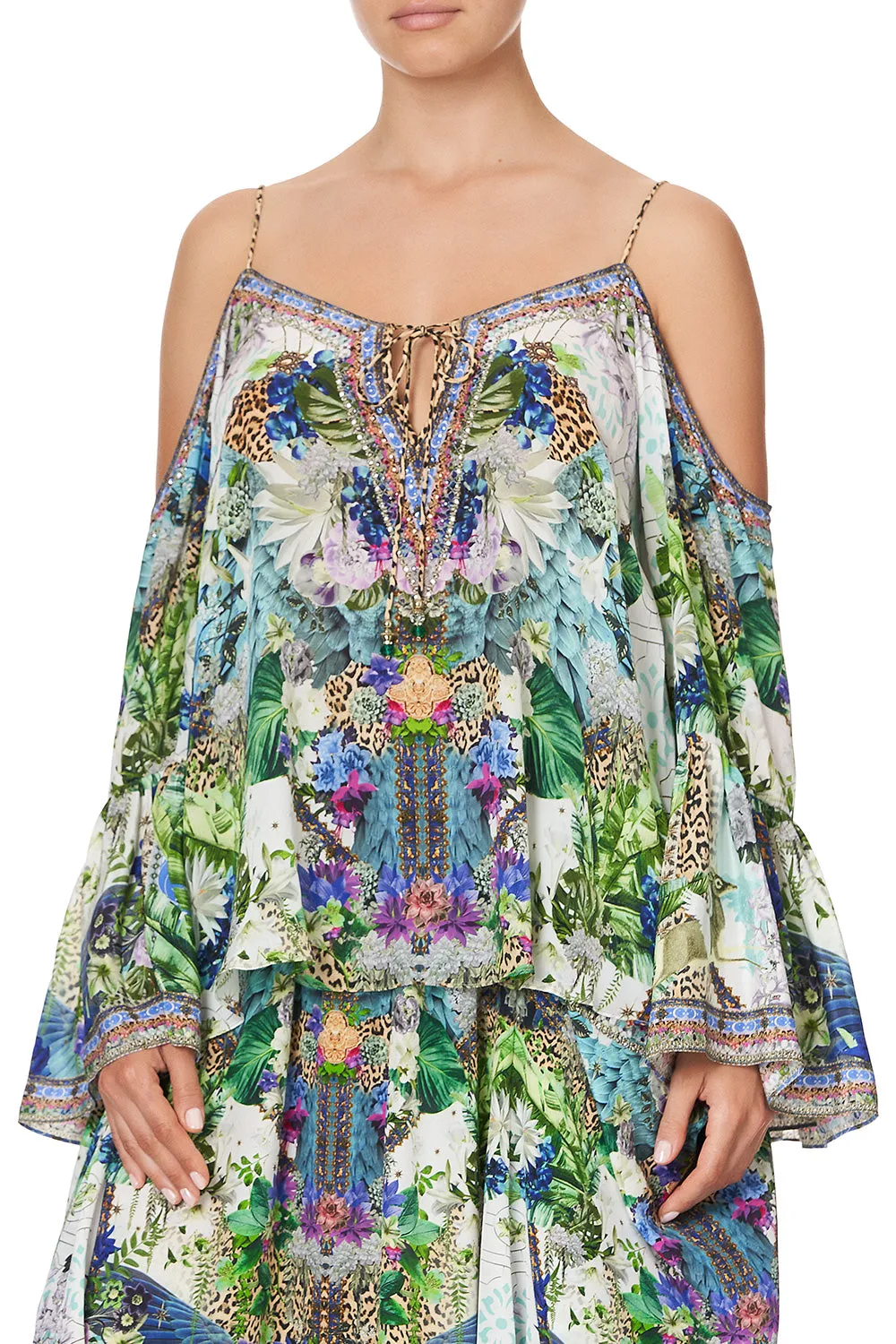 DROP SHOULDER TOP MOON GARDEN