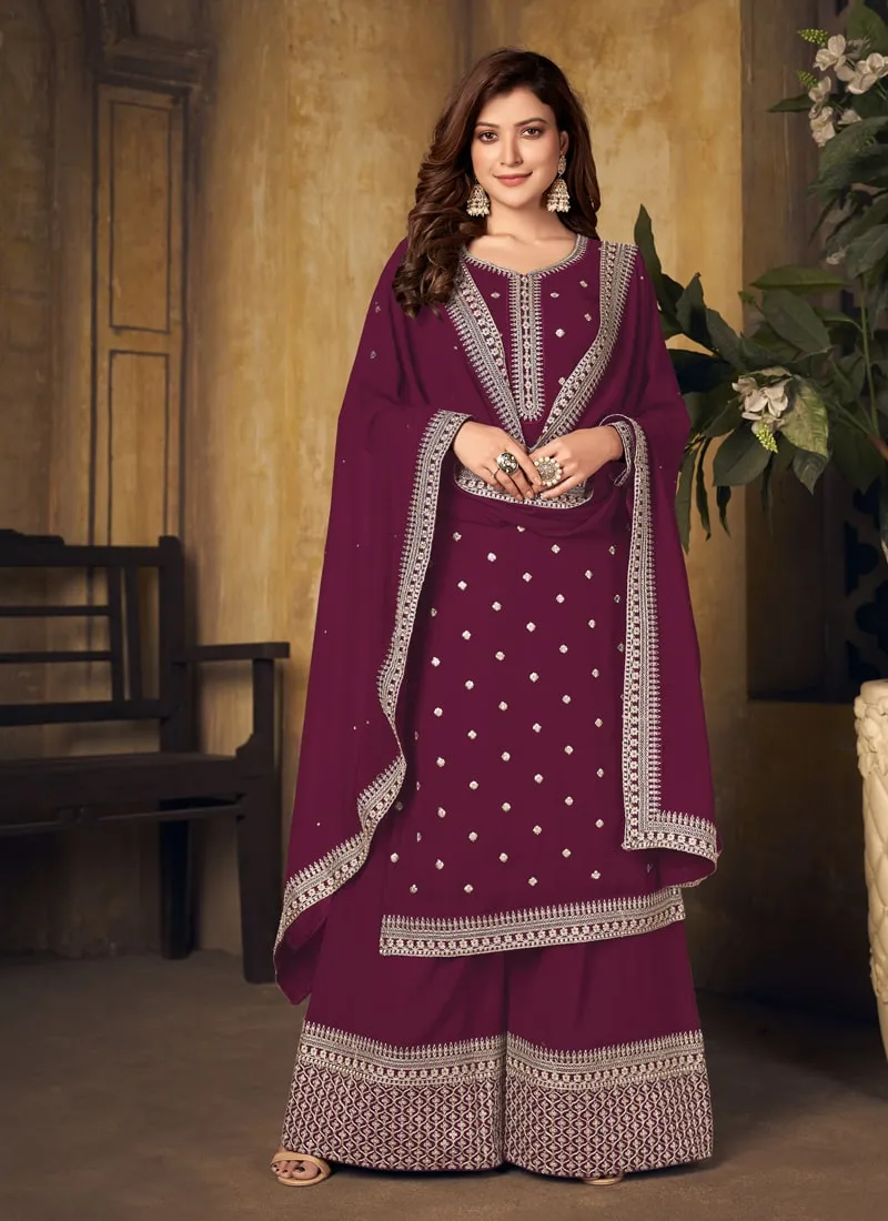 Effortless Elegant Georgette Palazzo Suit