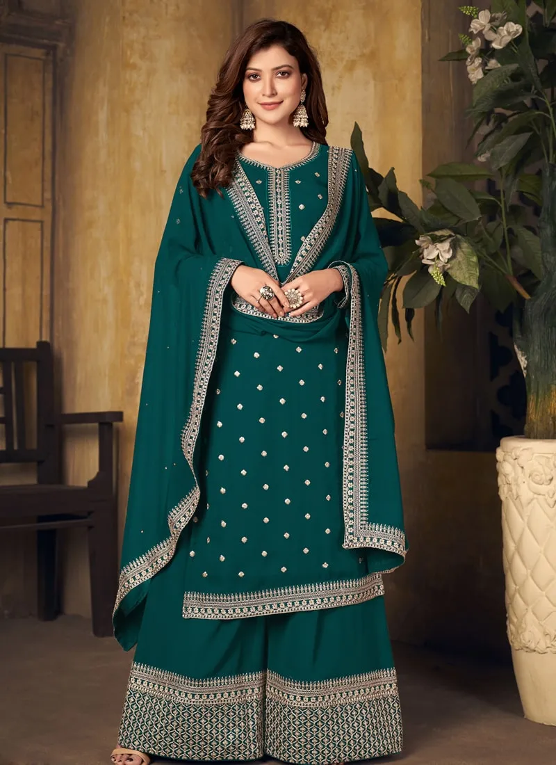 Effortless Elegant Georgette Palazzo Suit