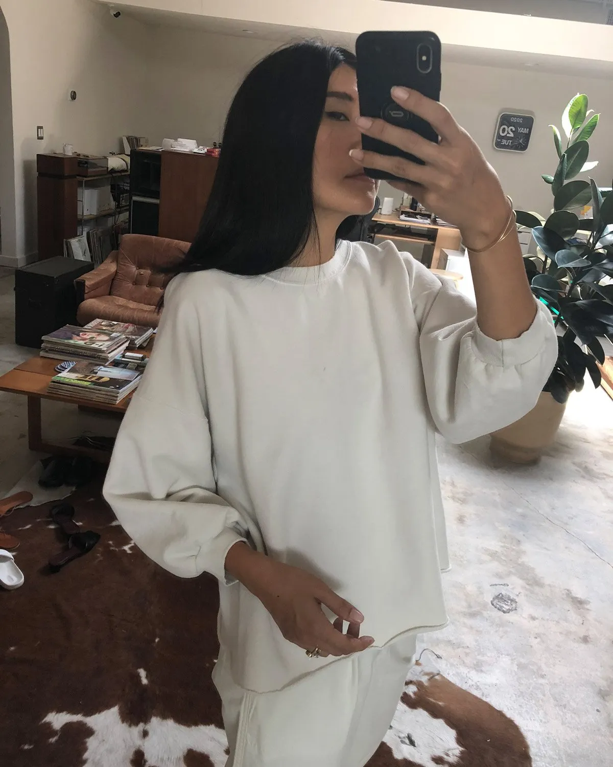 Fond Sweatshirt in Dirty White