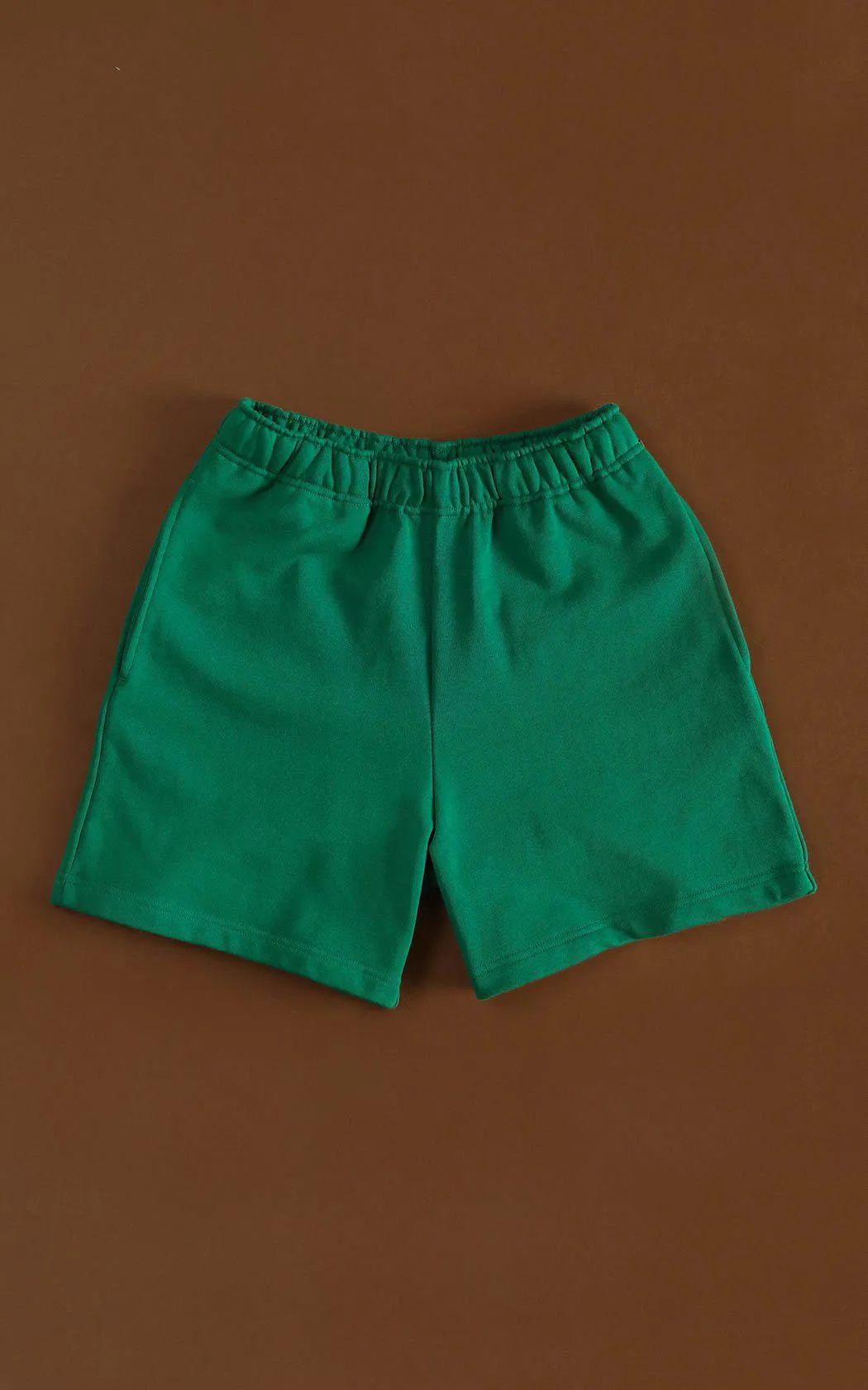 Frankie 100% Organic Cotton Sweatshorts - GREEN