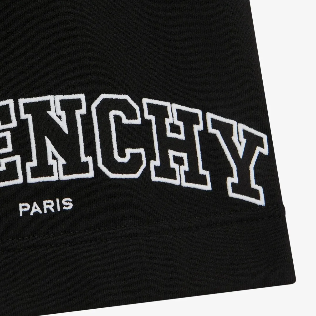 Givenchy Black Embroidered Logo Sweatshorts