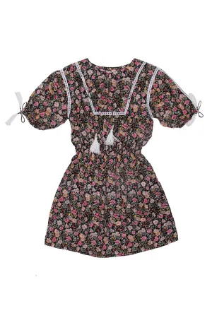 Isadora Dress Midnight Indian Flower