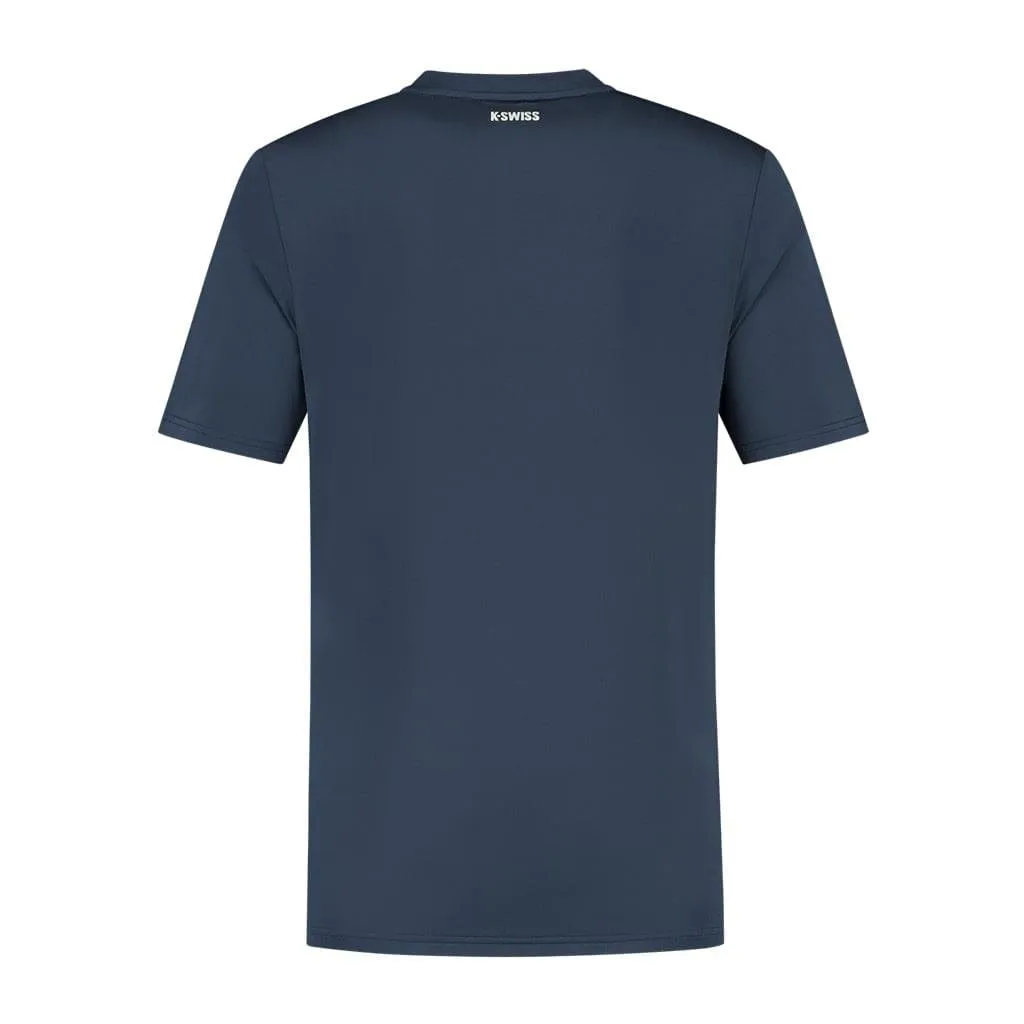 K-Swiss Hypercourt Basic Crew Mens Badminton T-Shirt - Peacoat