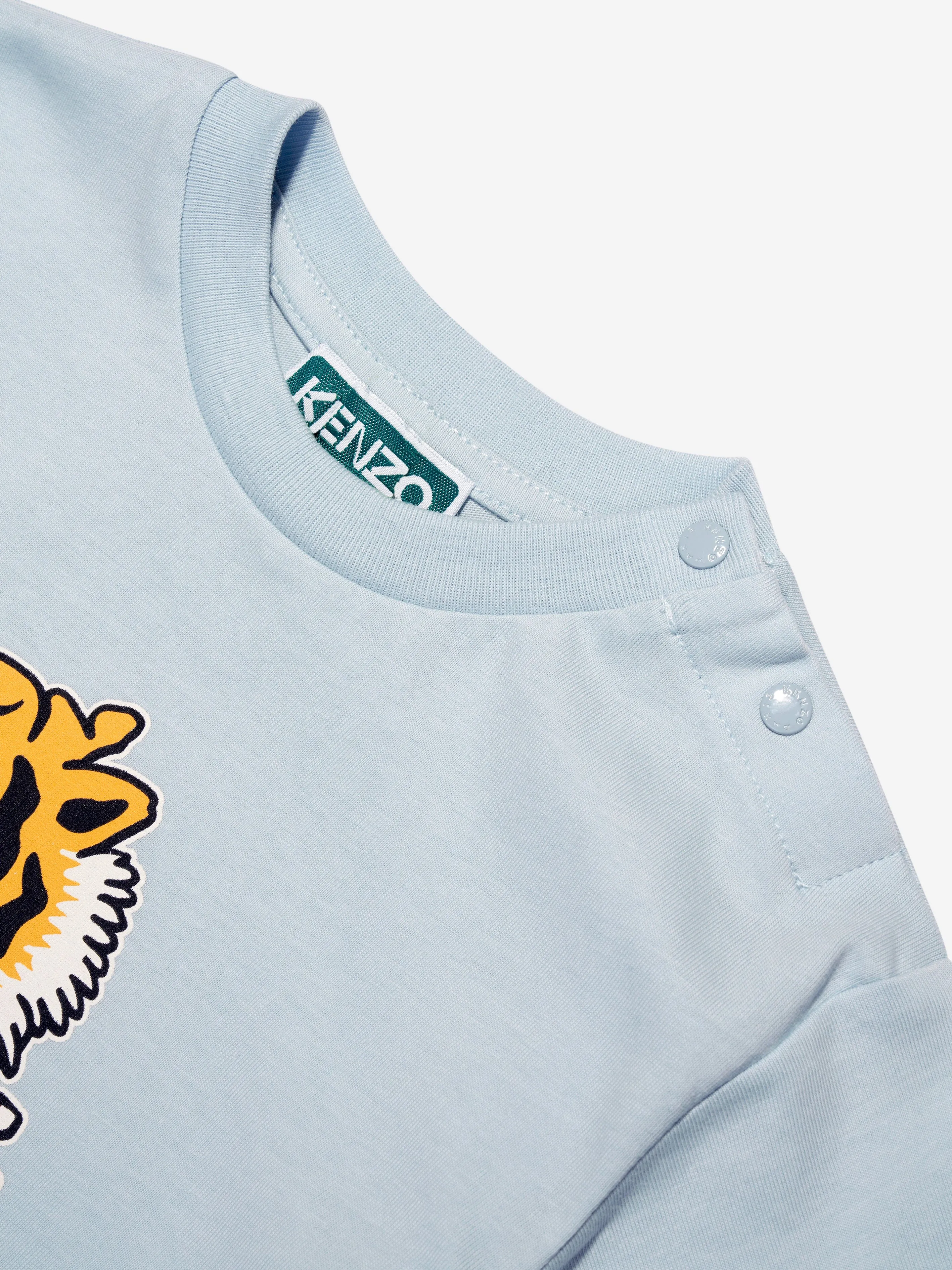 KENZO Baby Boys Varsity Logo T-Shirt in Blue