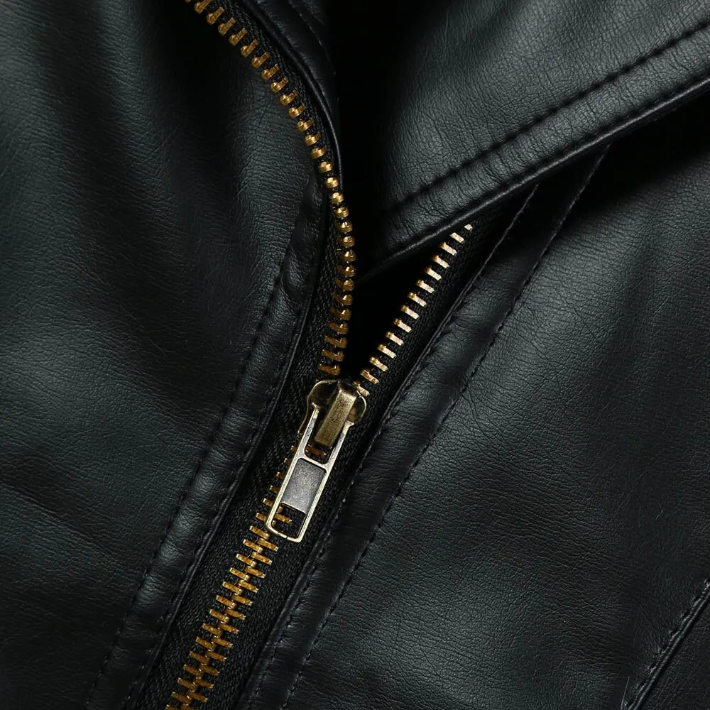 Kids Boys/Girls Stylish Short Leather Jacket/Coat