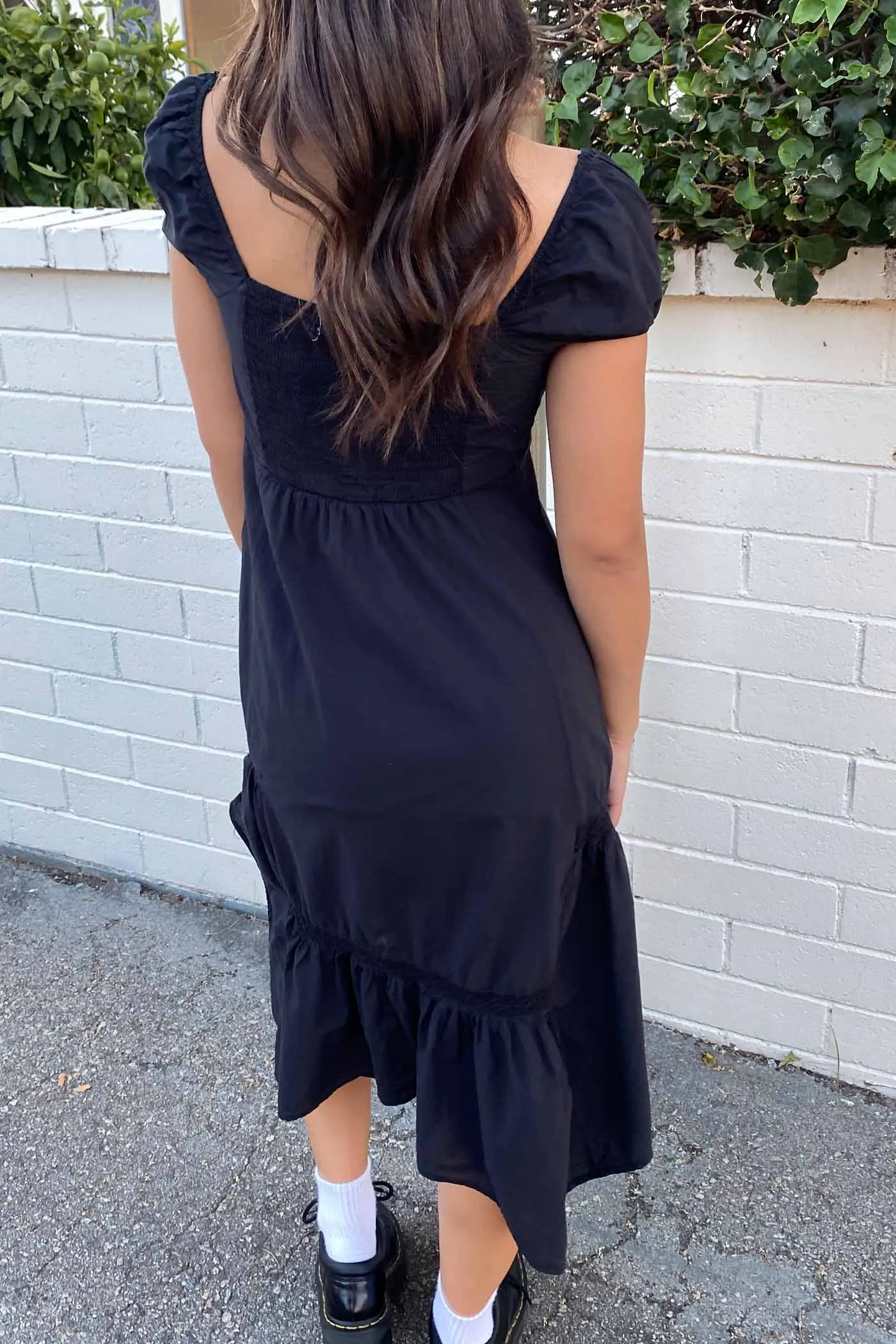 Midi Peasant Dress