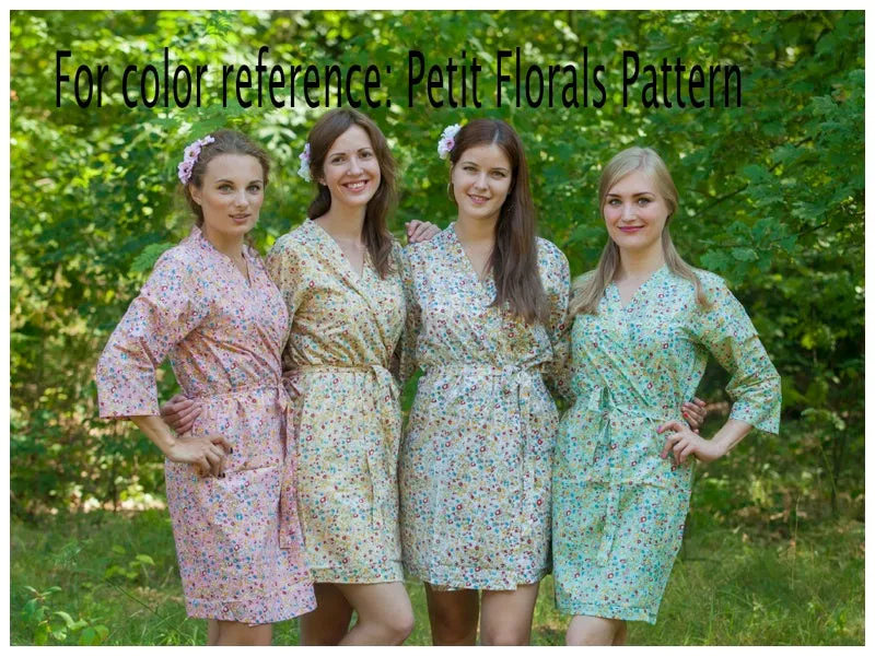 Mint My Peasant Dress Style Caftan in Petit Florals Pattern