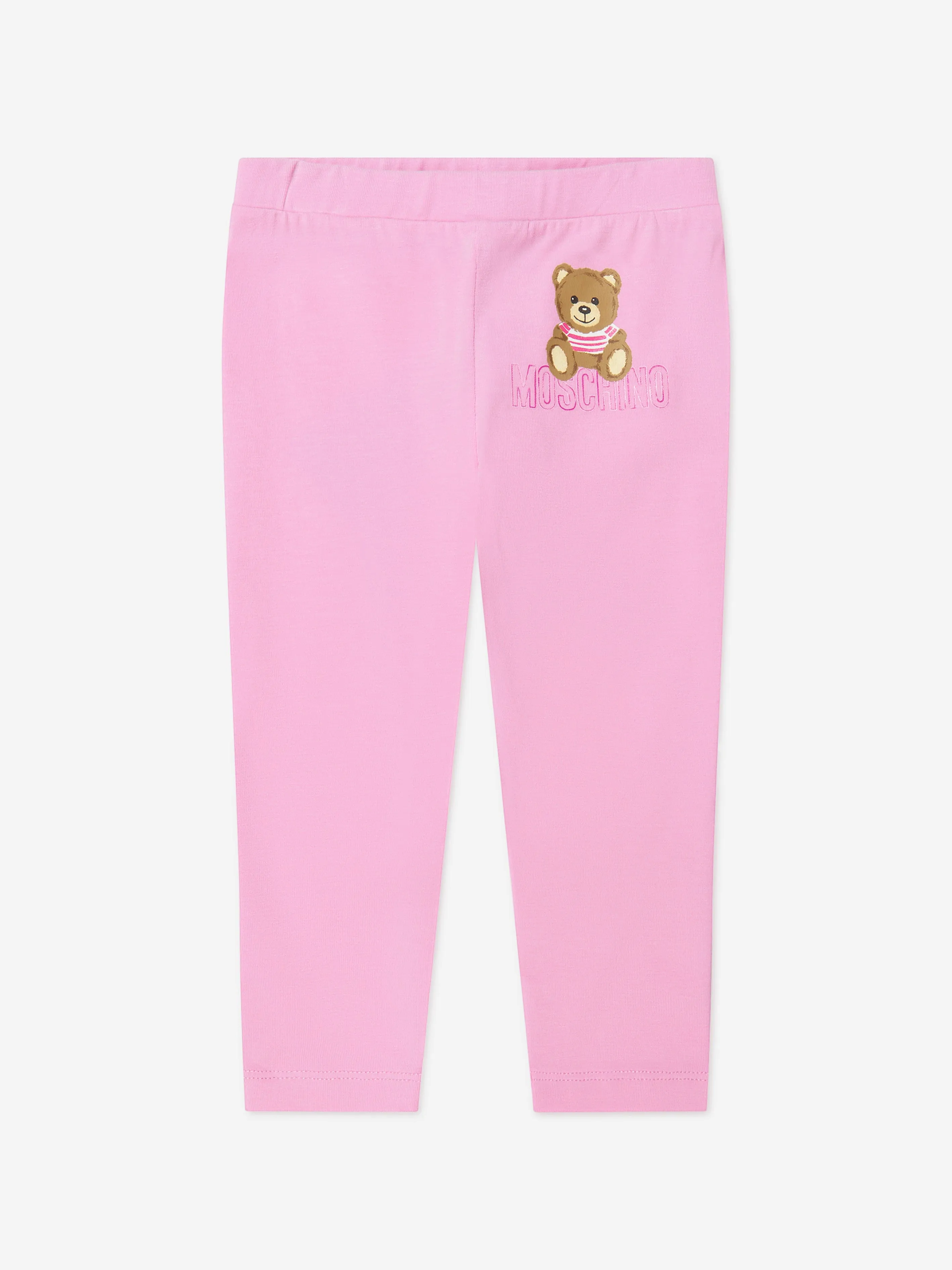 Moschino Baby Girls Zip Up Hoodie And Leggings Set in White