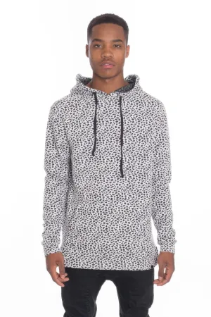 NicholesGifts Men's Casual Black and White Pullover Hoodie