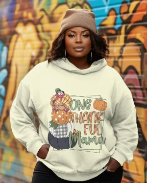 One Thankful Mama Long-sleeved Hoodie