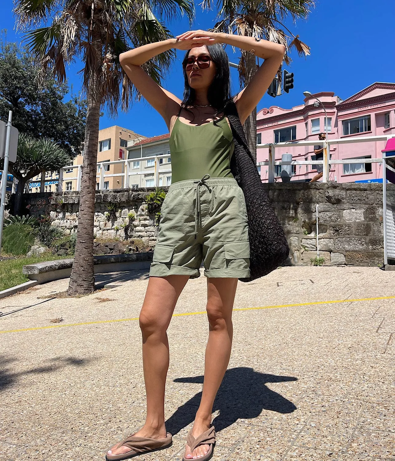 QUEST CARGO SHORTS- KHAKI