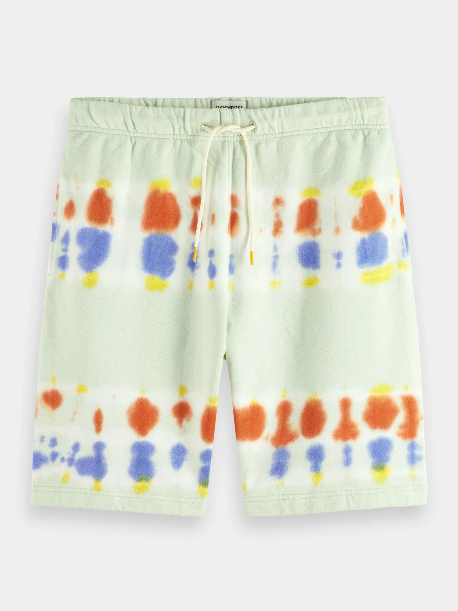 Relaxed tie-dyed sweatshorts