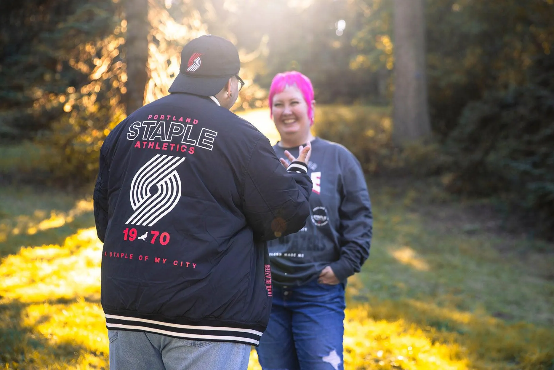 Staple x Trail Blazers Varsity Jacket