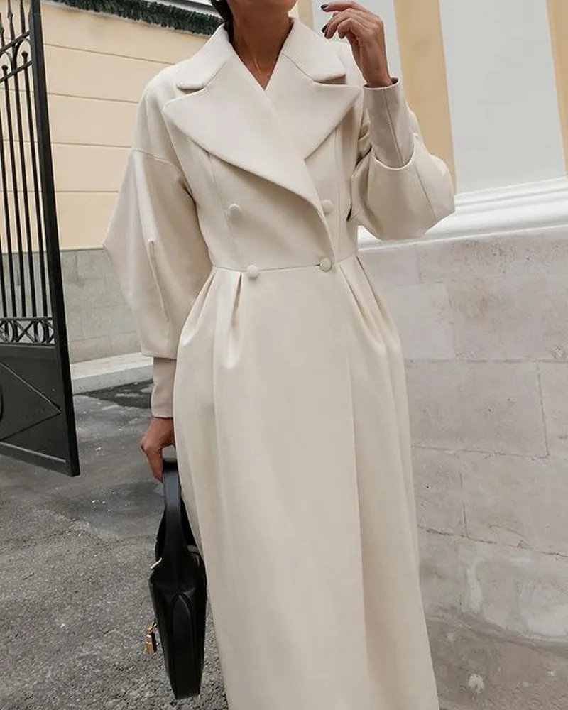 Stylish Lapel Double Breasted Coat