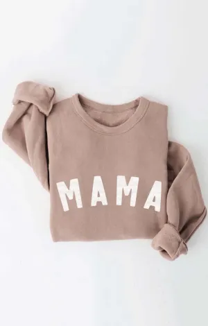 Tan Mama Lettering Sweatshirt