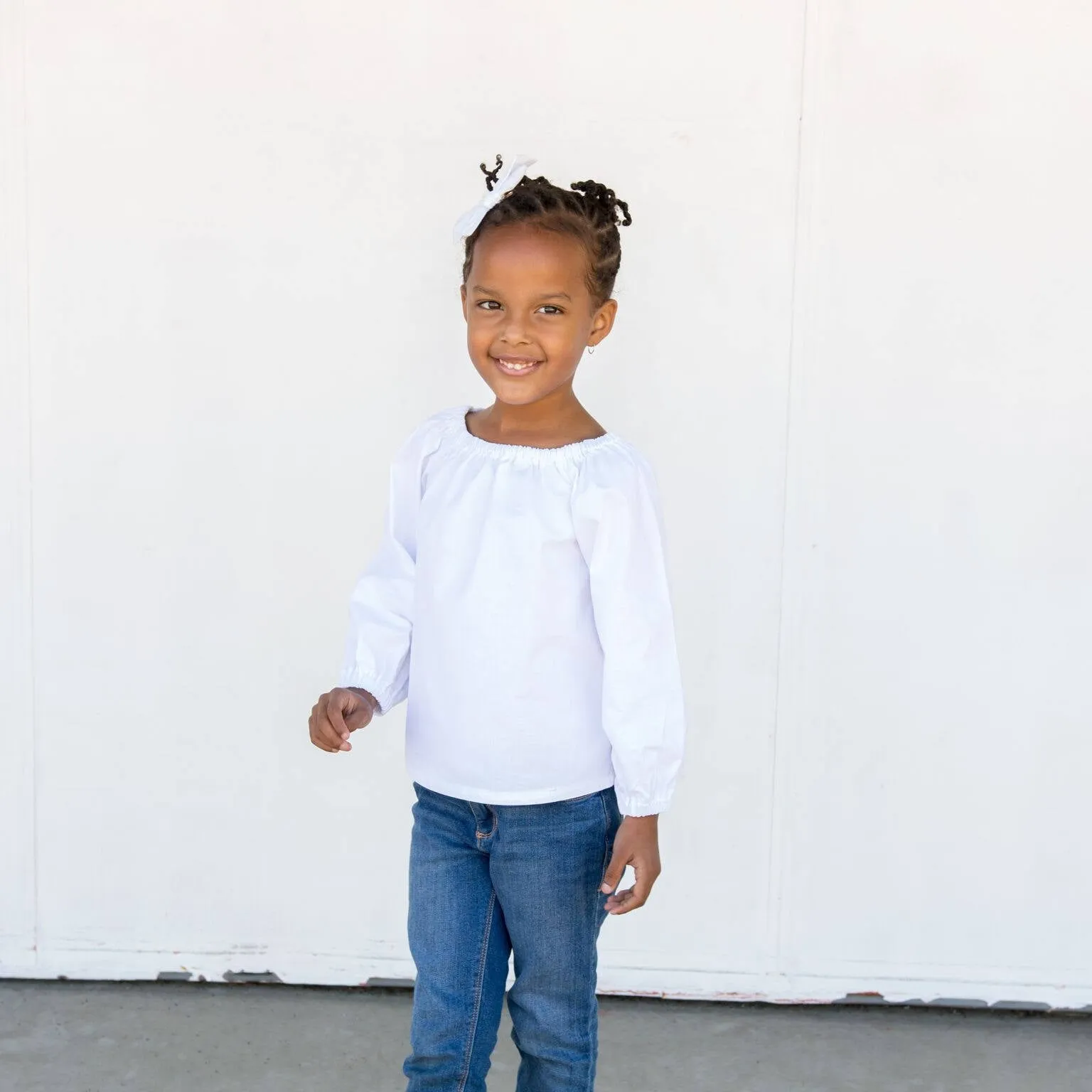Teal Peasant Blouse