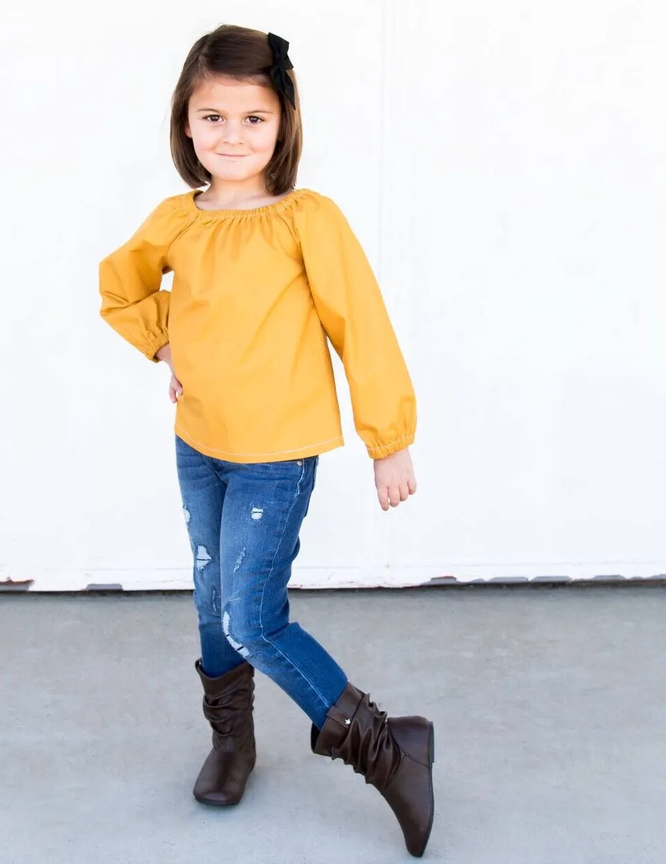 Teal Peasant Blouse