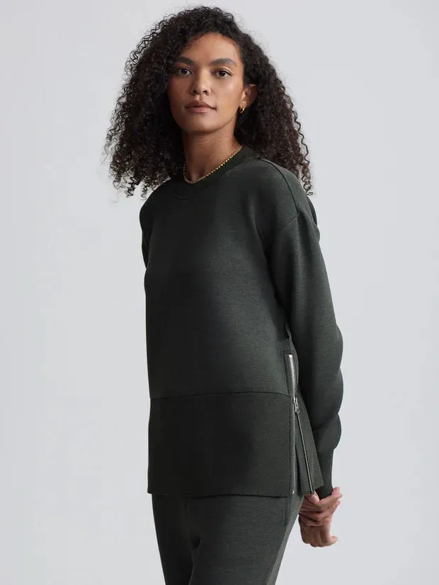 Var02416 Olive Popover with Side Zips