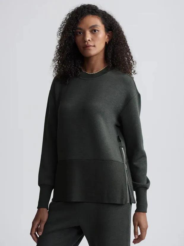 Var02416 Olive Popover with Side Zips