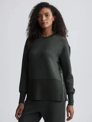 Var02416 Olive Popover with Side Zips