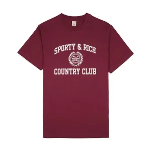 Varsity Crest Tee 'Merlot'